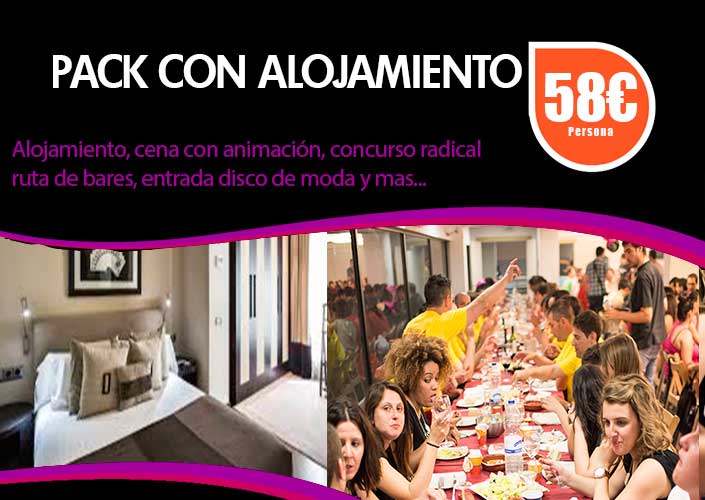 Pack alojamiento despedidas en Vitoria