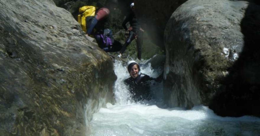 Descenso de barrancos en Vitoria